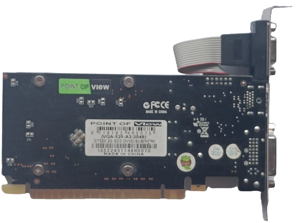 SCHEDA GRAFICA/VIDEO POINT OF VIEW NVIDIA GT520 – 2 GB DDR3, HDMI, DVI-D, VGA - Immagine 4 di 4