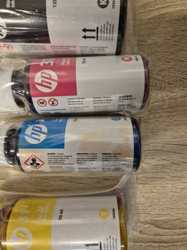 HP 32XL Schwarz & HP 31 Cyan Magenta Gelb Original Tintenflaschen, 135ml & 70 ml - Bild 6 von 8