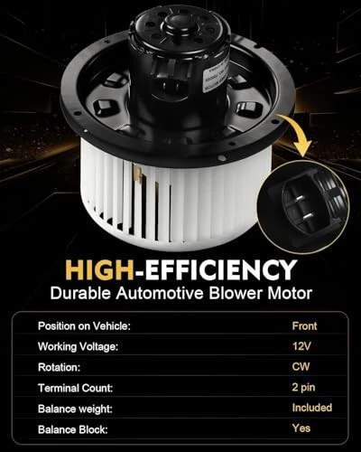 HVAC Heater Blower Motor for Ford F250/F350 Super Duty 1999-2007, Excursion 2000 - Imagem 3 de 4