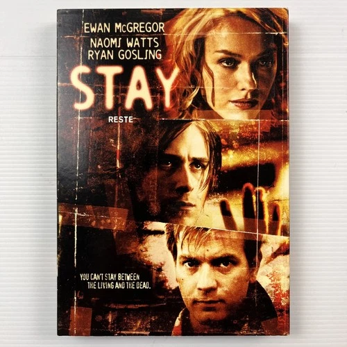 Stay DVD Region 1 Ewan McGregor Naomi Watts Ryan Gosling 2005 Slipcover