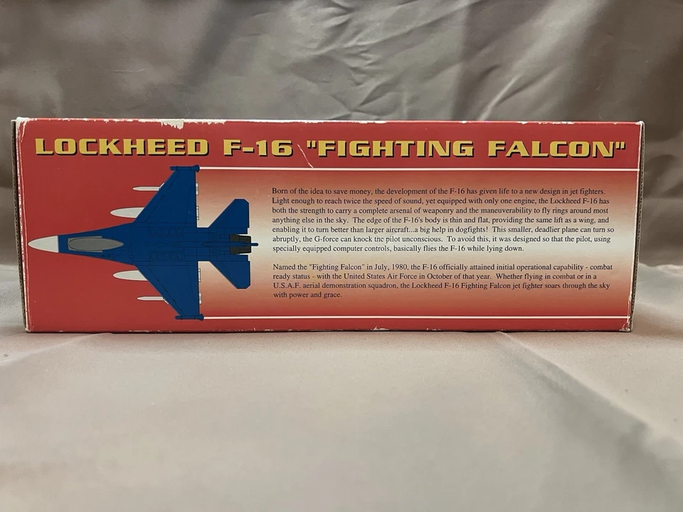 NIB 1994 Liberty Classics Pepsi Diecast Bank Lockheed F-16 Fighting Falcon - Image 4 of 4