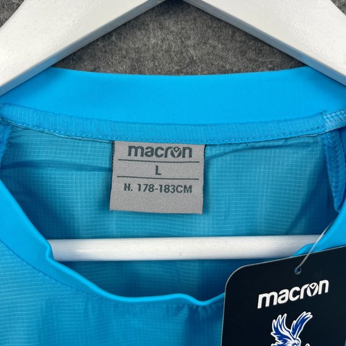 Crystal Palace Jacket Mens Large Blue Macron Training Player Issue Shell 2023/24 - Picture 4 of 10