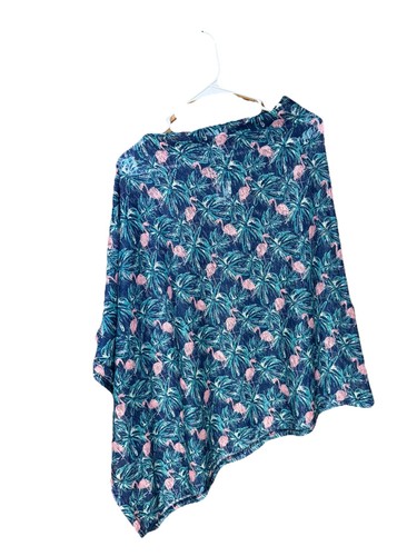 Top It Off Elsa Poncho Flamingo One Size - Picture 2 of 7