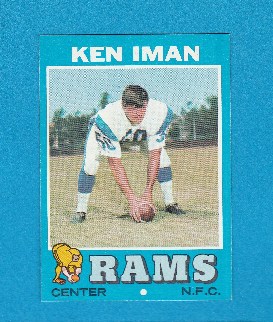1971 TOPPS FOOTBALL SET BREAK 68 KEN IMAN RAMS NM/MT