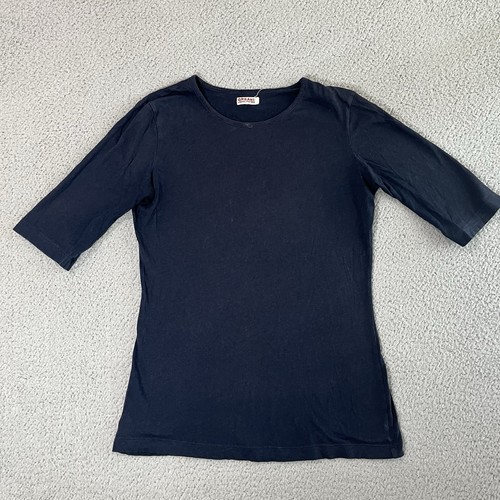 Organic John Patrick Damen Frauen 3/4 Ärmel T-Shirt Navy Blau Größe S - Bild 1 von 5
