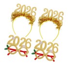 4-teiliges Neujahrs-Partygeschenkset – Glitzernde 2026-Brille und