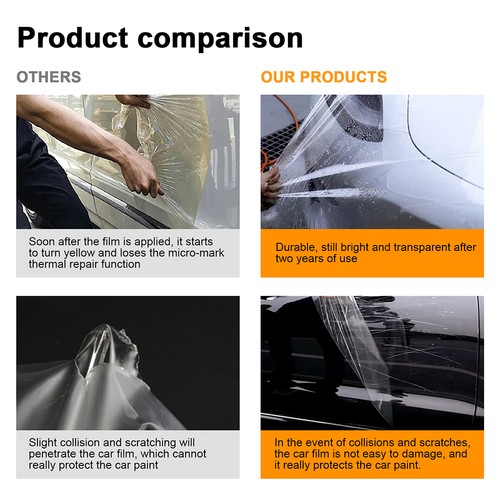 Headlights Precut Paint Protection Film Clear PPF TPU Fits BMW M4 F82 2015-2020 - Picture 7 of 12