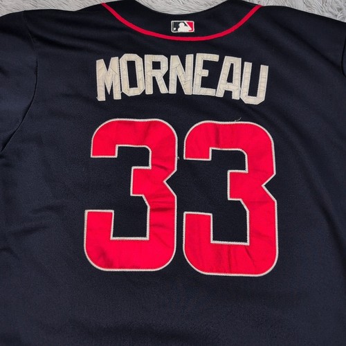 Minnesota Twins Shirt Herren 48 blau Trikot MLB Baseball #33 Morneau Knopfleiste  - Bild 11 von 11