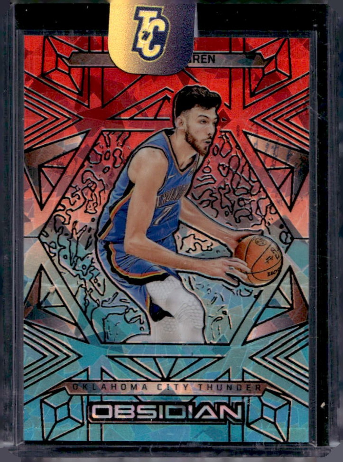 2024-25 Obsidian Chet Holmgren Electric Etch Fire and Ice #18/49 Thunder