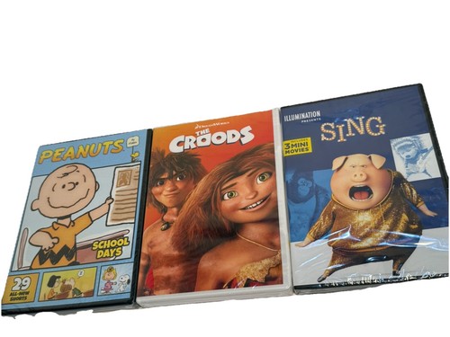 Kids Animated DVD Set Peppa Pig LEGO Sing Croods + More Lot of 9 New Sealed - Foto 5 di 5