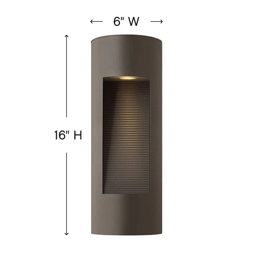 Hinkley Luna 16" High Bronze Socketed Outdoor Wall Light - Picture 3 of 4