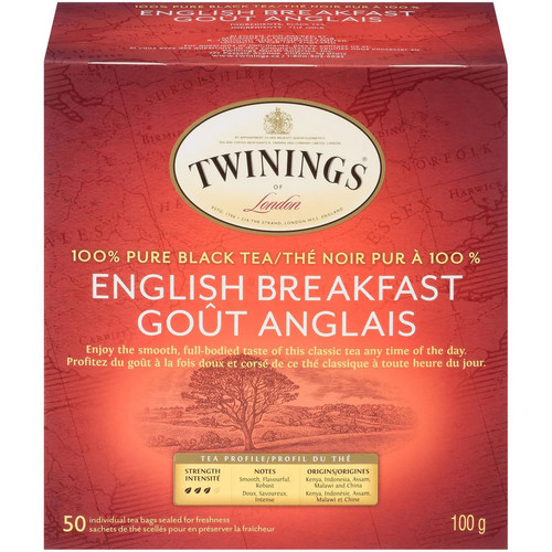 Twinings English Breakfast Tea, 50ct, 100g/3.5oz. {Imported from Canada} - Bild 4 von 5