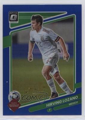 2021-22 Panini Donruss Road to Qatar Optic Blue Prizm /99 Hirving Lozano #89