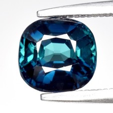  1.30ct VVS Cushion Natural Greenish Blue Tourmaline - Unheated, Africa Gem