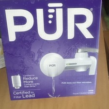 PUR Maxion Basic White Finish Faucet Water Filtration System NEW