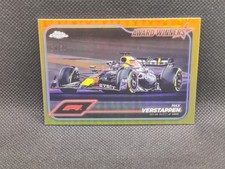 2024 Topps Chrome Formula 1 F1 Max Verstappen " True" Gold Refractor /50 #182 