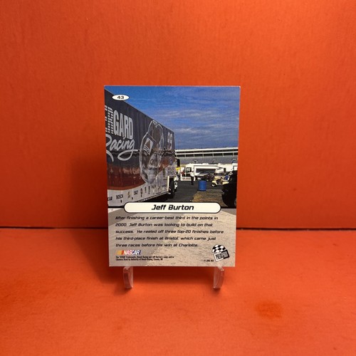 2001 Press Pass Stealth Jeff Burton #43 NM🦄 - Picture 2 of 2
