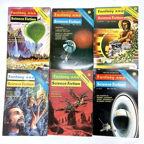 Vintage Fantasy & Science Fiction Magazine Lot of 26 1971-1974 Asimov, Wellman.. - Picture 6 of 18