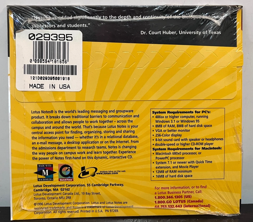 Lotus Notes 4 - Working Model CD - New Sealed - Image 2 of 2