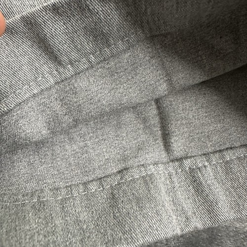 Lands' End Herren 38 x 26 traditionelle Passform gerade flache Vorderseite Chino Hose grau verändert - Bild 16 von 17