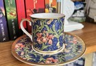 NIKKO COMPANY JAPAN WILLIAM MORRIS COFFEE ESPRESSO CUP & SAUCERS SET