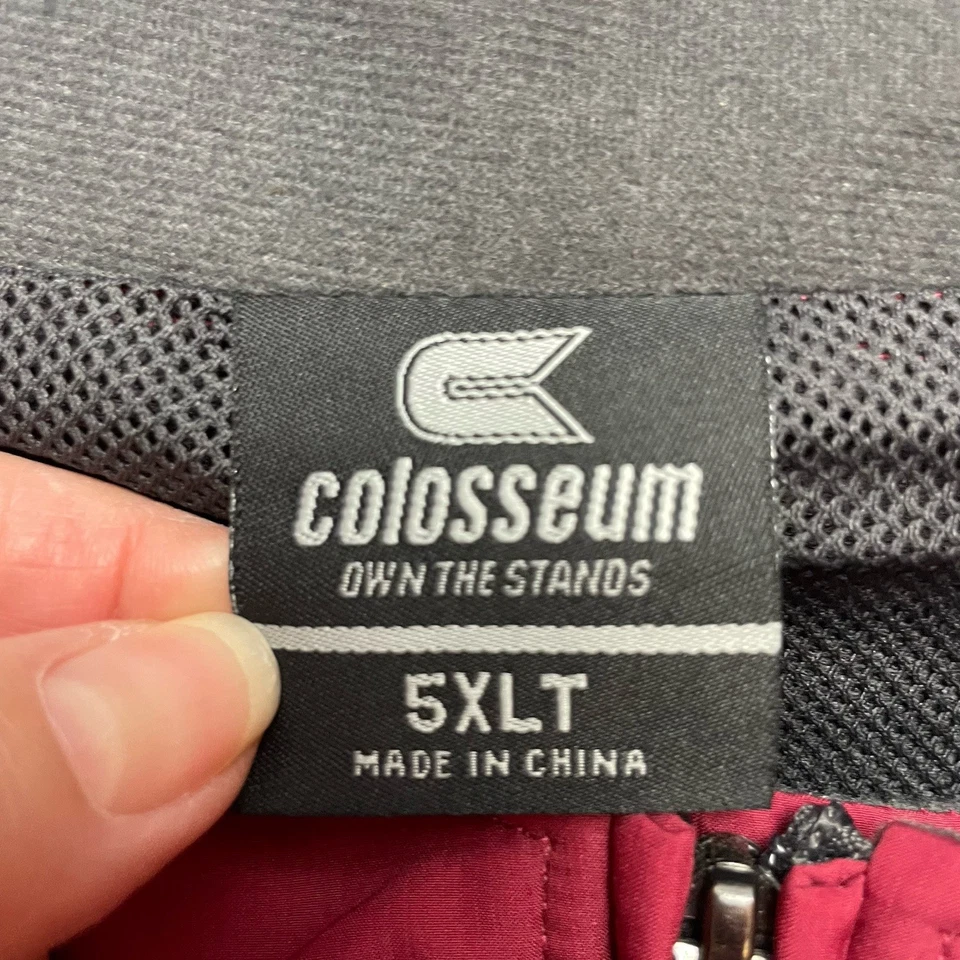 Vintage FSU Florida State Seminoles Jacket Mens 5XLT Red Windbreaker Colosseum - Image 3 of 4