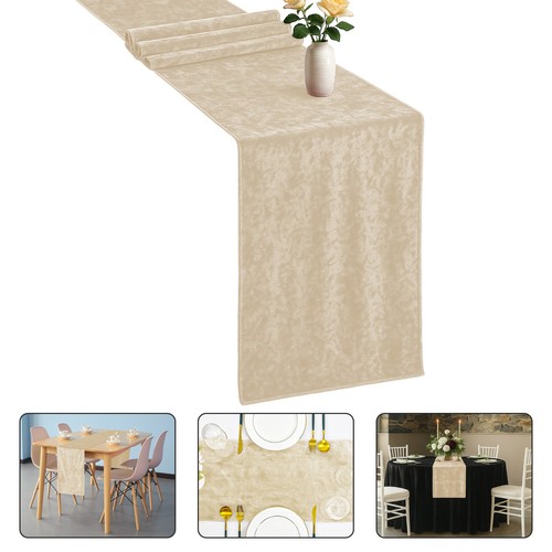 Wedding Table Runner Velvet Festive Reception Party Banquet Decoration 30x274cm - Picture 51 of 169