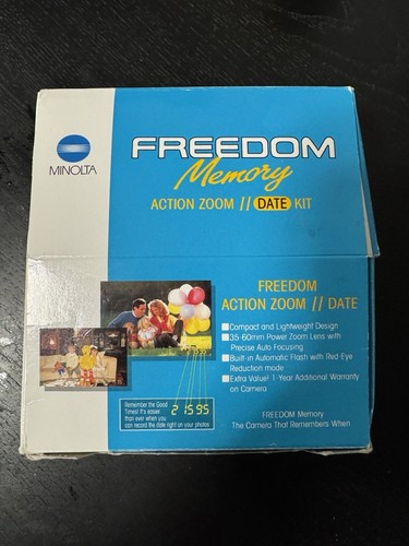 Minolta Freedom Action Zoom 2 Date AF 35mm Film Point and Shoot Film Camera - Picture 5 of 6
