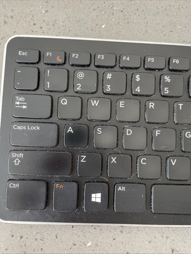 Dell KM714 KM713 Wireless Keyboard with Dongle Black Tested Working - Picture 5 of 14