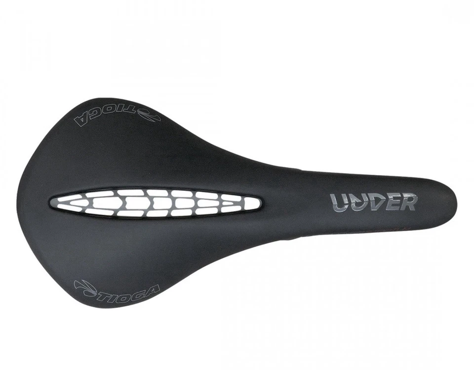 Tioga Undercover Stratum Saddle, Titanium Rail - Black - Image 2 of 4