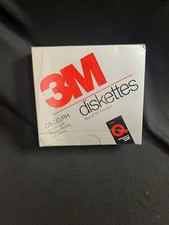 3M Diskette Floppy 10 Pack 5 1/4 inch DS,DD RH Q Double Side Density 1987 Sealed