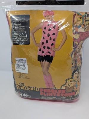 Rubies Pebbles Flintstone Costume Women's Medium Retro Cartoon Halloween Cosplay