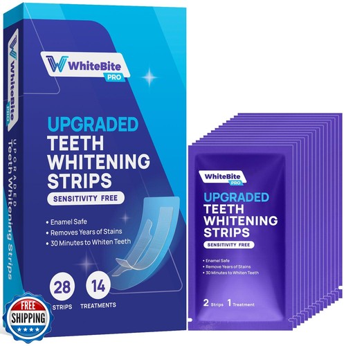 Whitebite Pro Upgraded Teeth Whitening Strips 28 Strips (14 Treatments) | Ena