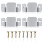 AWTOK Sectional Sofa Connector Bracket, 3.8 * 1.8 * 0.1 inches, Silver