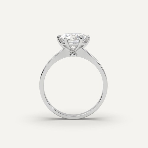2 carat Round Cut Engagement Ring | 100% Natural Diamond in 950 Platinum - Picture 2 of 6