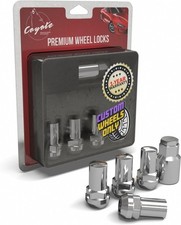 Accessories Parts 4 Locks + Key M14x1.5 14x1.5 Thread Closed End Bulge Chrome