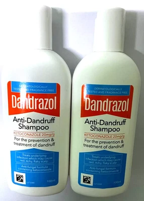 2X Anti-Dandruff Shampoo 100ml Anti-Fungal Formula for Itchy, Flaky Scalp