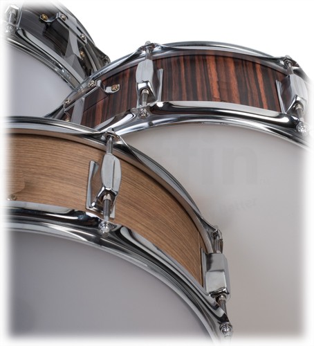 GRIFFIN Snare Drum - 14X5.5 Poplar Wood Shell Acoustic Percussion Head Kit Set - Picture 4 of 14