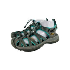 Keen Whisper Trail Water Sport Shoes Sz 8 Womens Green Gray Strap Shoes Sandals