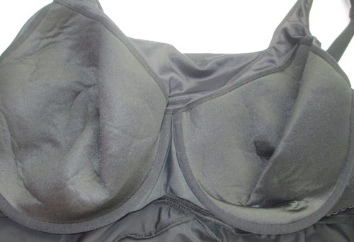 LANDS END Black Slender Tummy Control Swim Dress Womens 24W DD-cup NEW $160 - Picture 4 of 10