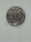 MK Barz 1 Oz “heads You Lose”Hand-Poured Silver Round, Cert. Of Authentic