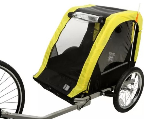 Halfords Double Kinder Kinder Fahrradanhänger UNVOLLSTÄNDIG SIEHE BESCHREIBUNG