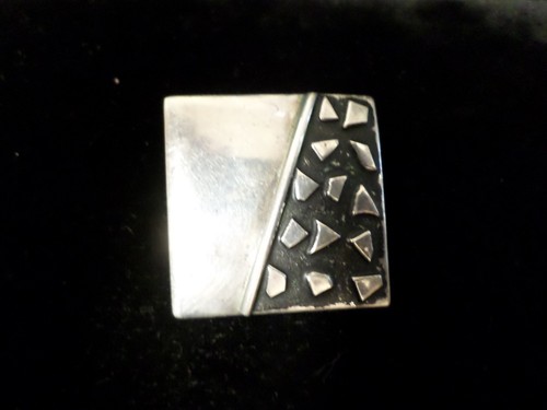 Orecchini quadrati unici in argento sterling - Foto 3 di 3