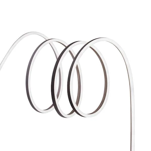 Hampton Bay 16 pés branco 120V cor ajustável neon flexível LED luz de corda externa - Imagem 2 de 4