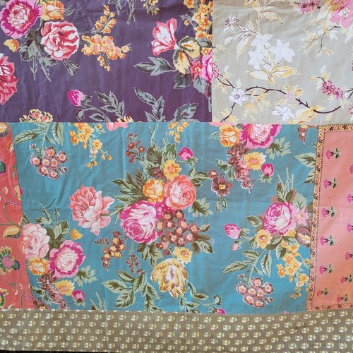 Mantel Estampado a Mano Multicolor Floral Patchwork Shabby Cottage Chic 86"x62" - Imagen 2 de 4