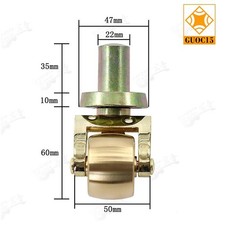 1PC Piano Part Grand Piano Bronze Castor Wheel