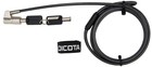 Dicota Security Lock Exchangeable T/N/W Head - Security cable lock - anthracite 