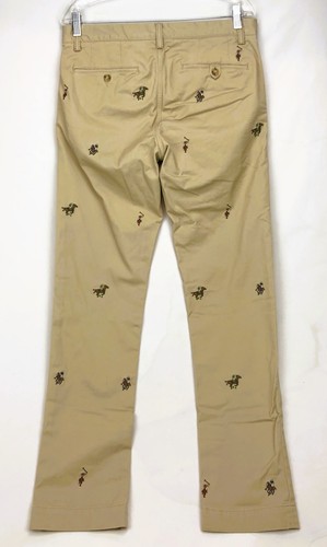 Polo Ralph Lauren Men's All-Over Pony Embroidered Chino Pants ~ Sz W 31 L 32 - Picture 3 of 6