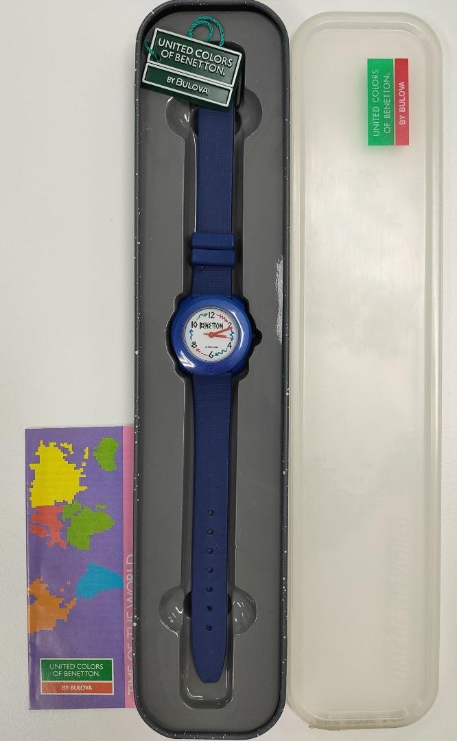 United Colors of Benetton x Bulova Watch Blue Rubber Band or
