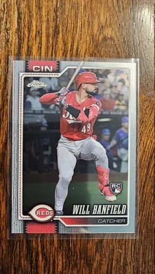 2026 Topps Chrome Will Banfield #167 Cincinnati Reds Rookie RC - Bild 1 von 2